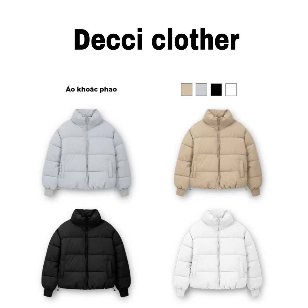Áo Khoác Phao Boxy Cao Cấp DECCI CLOTHER